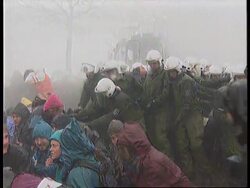 GERMANY: ANGRY PROTESTS AT NUCLEAR WASTE TRANSPORT PLAN UPDATE News Clip