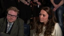 The Duchess of Cambridge visits the set of Downton Abbey News Clip