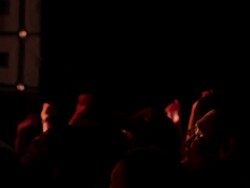 MS Shot of concert crowd hands up and jumping / Ebisu, Tokyo, Japan Stock Footage