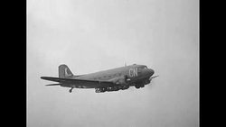 C-47 airplanes over the Western Front during World War II News Clip