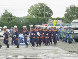 Earthquake 1923 Memorial Day Disaster Drill Stock Footage