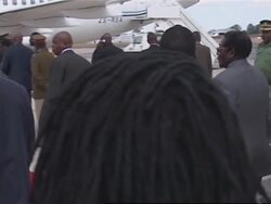 South African president arrives to witness signing of framework for talks deal News Clip