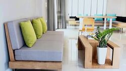 Interior design of Living & Dining room Stock Footage