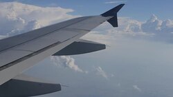 Flying in the clouds Stock Footage