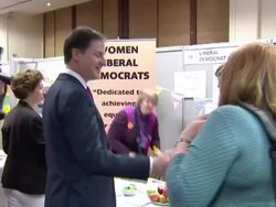 Nick Clegg Meets Conference Delegates News Clip