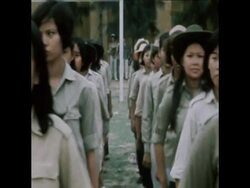 SYND 02 4 70 CAMBODIAN'S VOLUNTEER FOR ARMY News Clip