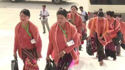 VOICED : Mano derecha de Suu Kyi nuevo presidente de Birmania News Clip