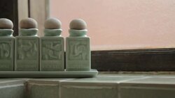 Bathroom Toiletries, Hotel Interior Stock Footage