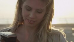 Couple taking photos Stock Footage