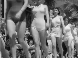 Priscilla Lawson wins Miss Miami Beach beauty contest Stock Footage