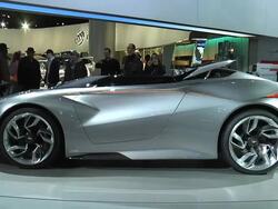 Chevrolet MiRay concept car montage Stock Footage