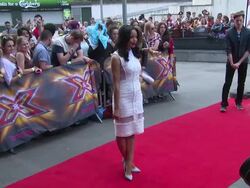 Sarah-Jane Crawford at The X Factor - London Auditions photocall on 20 June 2014 in London, England. Stock Footage