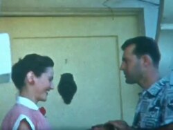 Romantic Kiss 1940's Stock Footage