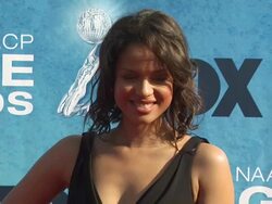 Gugu Mbatha-Raw at the 42nd NAACP Image Awards at Los Angeles CA. (Footage by WireImage Video/GettyImages) Stock Footage