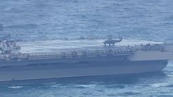 Admiral Kuznetsov Sailing in English Channel News Clip
