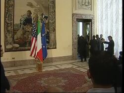 US Vice President Cheney meets Berlusconi for lunch, presser News Clip