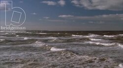 Shot of the seaside and waves Stock Footage