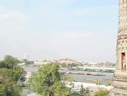 Atmosphere at Wat Arun. Stock Footage