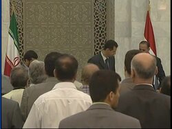 Ahmadinejad arrival, meets Assad, comment from both News Clip