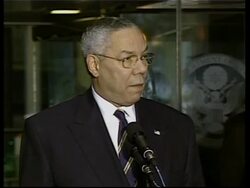 Powell on latest developments in Iraq News Clip