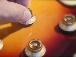 volume playing Electric guitar Stock Footage