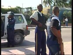 Rebel command post and rebels patrolling streets News Clip