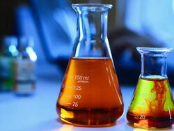 Scientist working in laboratory with laptop Stock Footage