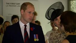 British Royals Visit Thiepval Memorial Museum News Clip