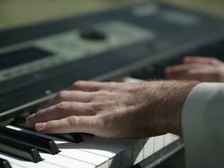 Outdoor Orchestra - Keyboard Stock Footage