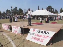 MDC leader Morgan Tsvangirai celebrates party anniversary News Clip