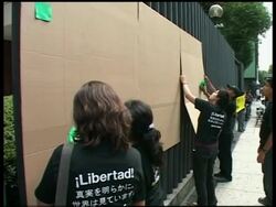 Greenpeace protest outside Japan's embassy over whaling, arrests Instructional Video