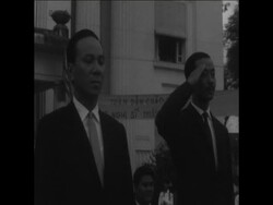 SYND 13 10 67 THIEU AND KY AT VIETNAM SENATE Instructional Video