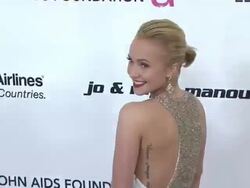 Hayden Panettiere at the 19th Annual Elton John AIDS Foundation Academy Awards Viewing Party at West Hollywood CA. (Footage by WireImage Video/GettyImages) Stock Footage