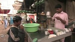 Sewhan Sharif Market Area Stock Footage