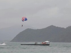 Parasailing Stock Footage