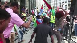 CLEAN : Eritrean protesters demand asylum in Israel News Clip