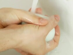 WASHING HANDS V.2 (HD) Stock Footage