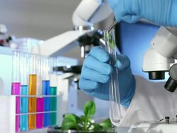 Green genetic Experiment Stock Footage