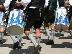 MS Traditional Bavarian Costume Parade  Stock Footage