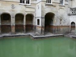 Roman Baths, Bath, England Stock Footage