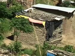 African Slum Shack House 3 Stock Footage