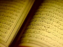 QURAN / KORAN ISLAM HOLY BOOK Stock Footage