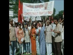 SYND 4-10-72 ANTI PRICE RISE DEMONSTRATION BY COMMUNISTS Instructional Video