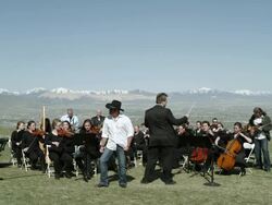 Outdoor Orchestra Stock Footage