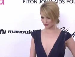 Dianna Agron at the 19th Annual Elton John AIDS Foundation Academy Awards Viewing Party - Part 2 at West Hollywood CA. (Footage by WireImage Video/GettyImages) Stock Footage