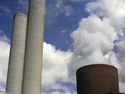 HD Coal Power Plant Emissions (Real Time) (4:2:2) Stock Footage