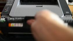 Printer at work Stock Footage