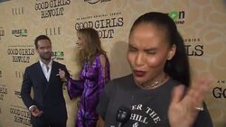 INTERVIEW Â– Joy Bryant at Amazon's Screening of Good Girls Revolt in New York City Stock Footage
