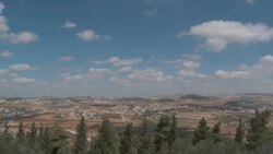 Time Lapse, Binyamin Regional Council View north from Nebi Samuel National Park, South Samaria  Stock Footage
