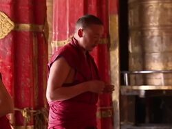 Tibetans at prayer in the Jokhang Temple News Clip